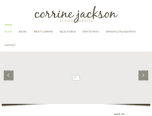 Tablet Screenshot of corrinejackson.com